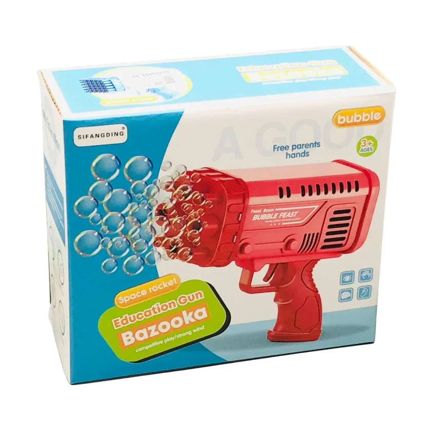 36-Hole Electric Bubble Gun Machine for Kids