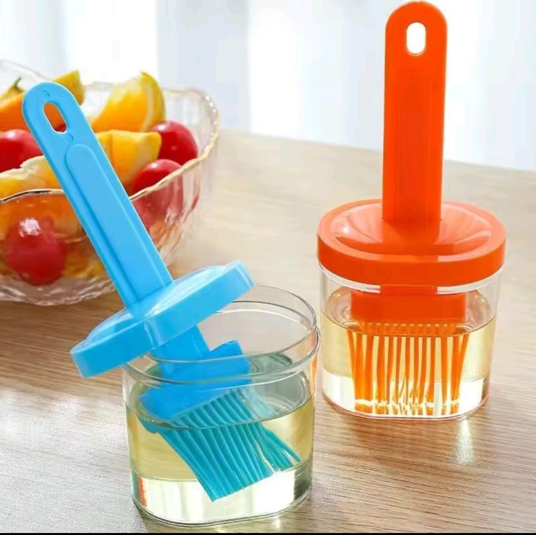 Savor the Flavor: Oil Bottle with Silicone Brush