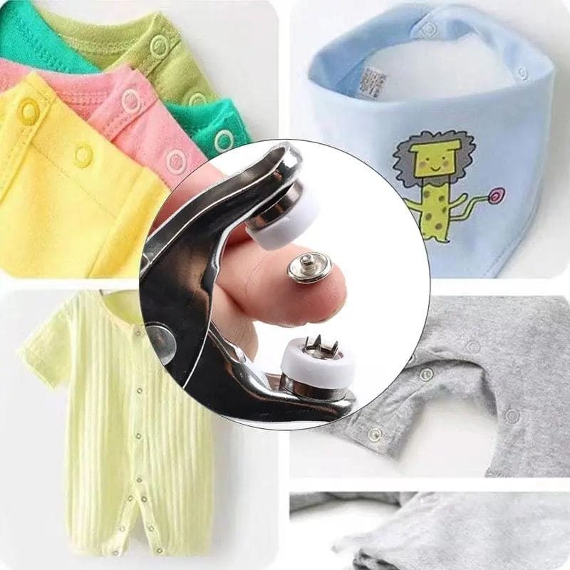 Metal* Snaps Buttons Pliers Set Snap Fasteners Ki Tool