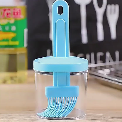 Savor the Flavor: Oil Bottle with Silicone Brush