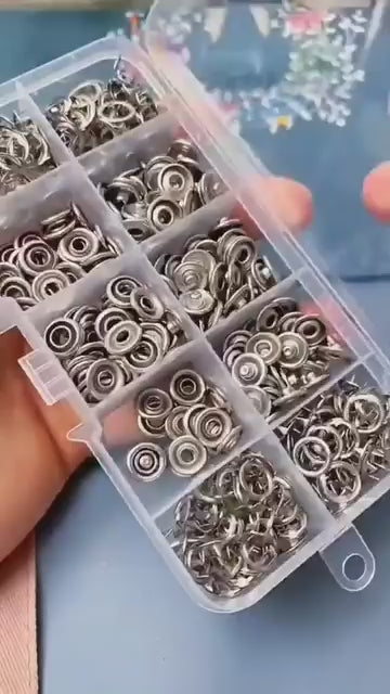 Metal* Snaps Buttons Pliers Set Snap Fasteners Ki Tool